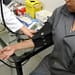 Doctor getting the blood pressure of a woman