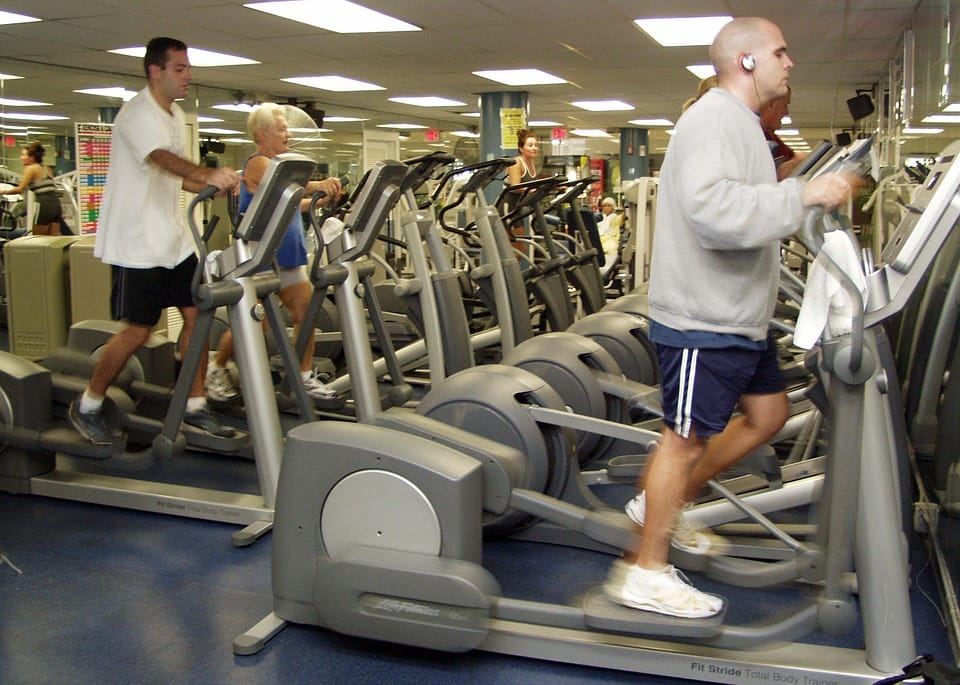 Men working out